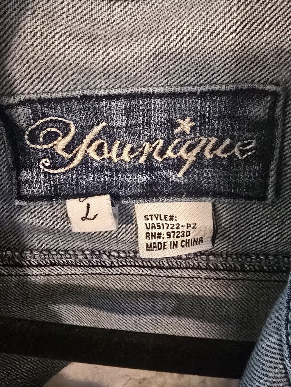 FESTIVAL GIRLY CROPPED DENIM JACKET - Picture 3 of 5